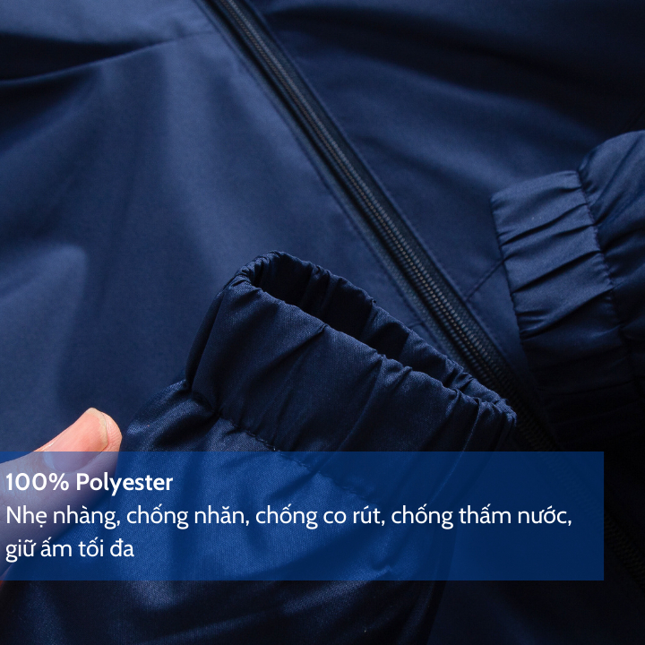 Áo Gió Nam GNH Active Cao Cấp Chống Nắng Chống Nước Cản Gió Giữ Ấm Tốt Có Mũ Tháo Rời | GNH AKG23034