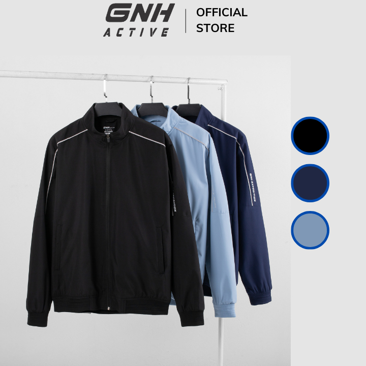 Áo khoác nam bomber siêu cản gió GNH Active Áo Khoác Dù 2 lớp lót lông cừu siêu ấm | GNH ABL23036