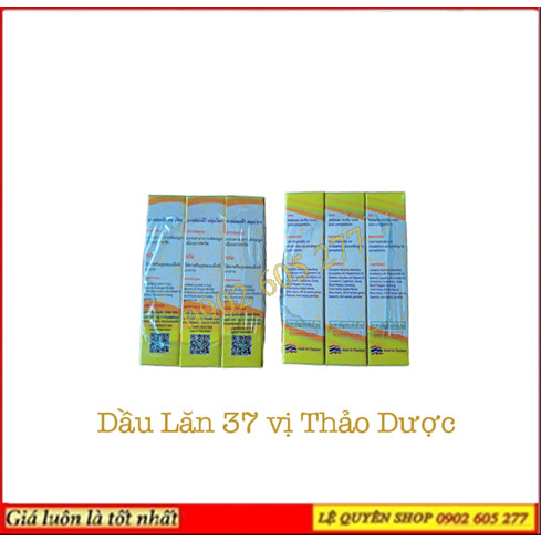 Dầu Lăn 37  Vị  Thái Lan 8ml