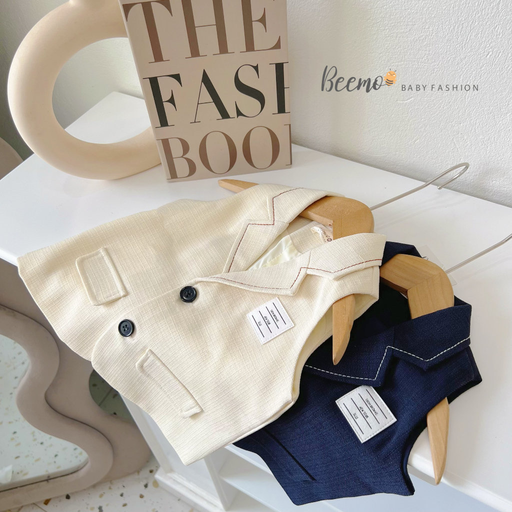 Set vest gile công tử cho bé trai, bộ gile vest phong cách Hàn Quốc Beemo