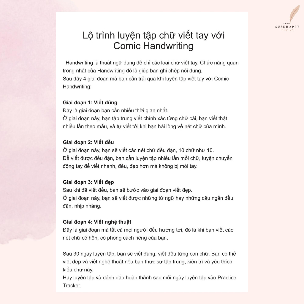 Workbook Luyện Viết Chữ  Comic Handwriting Dễ Viết, Có Lộ Trình Hàng Ngày