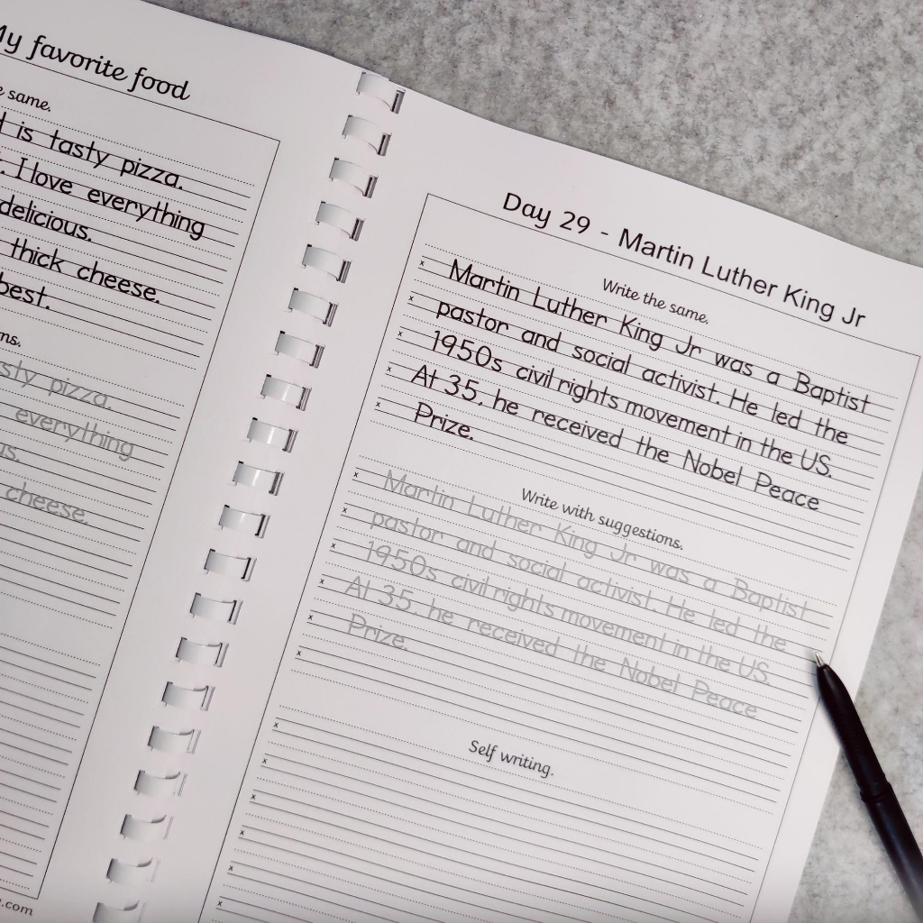 Workbook Luyện Viết Chữ  Comic Handwriting Dễ Viết, Có Lộ Trình Hàng Ngày