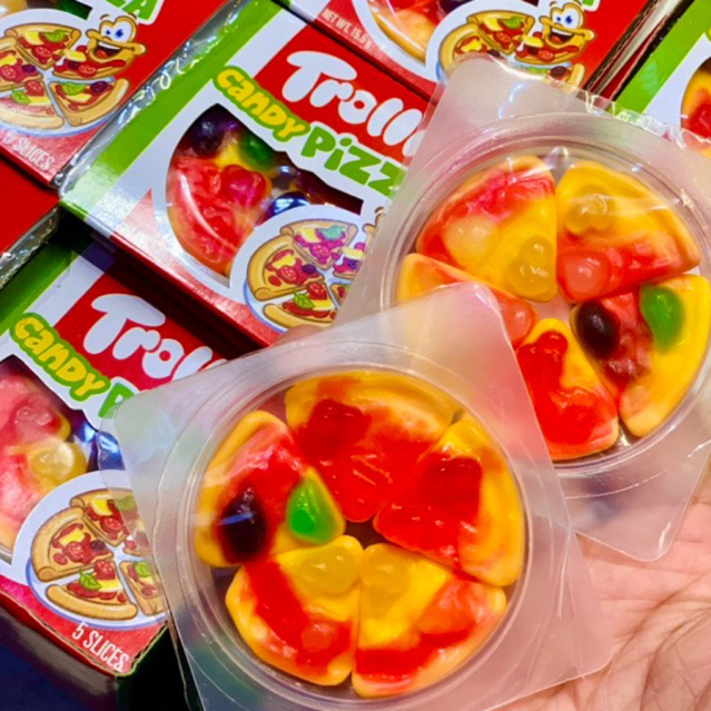 Kẹo Dẻo PIZZA TROLLI CANDY size XXL 45Gr Ăn Vặt Tiểu Muội