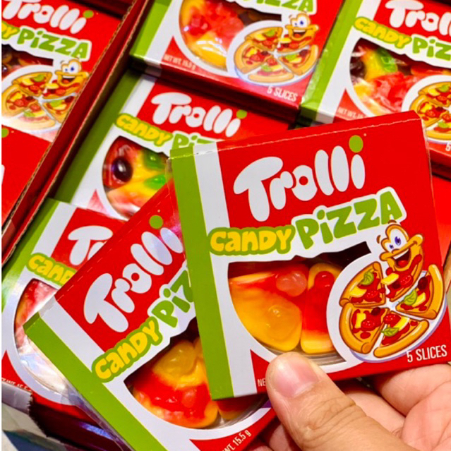 Kẹo Dẻo PIZZA TROLLI CANDY size XXL 45Gr Ăn Vặt Tiểu Muội