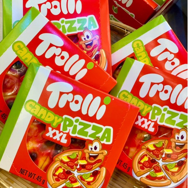 Kẹo Dẻo PIZZA TROLLI CANDY size XXL 45Gr Ăn Vặt Tiểu Muội