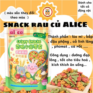 snack rau củ Alice dành cho mọi loại thú cưng (hamster / thỏ / bọ / sóc / gerbil / fat tail,..)