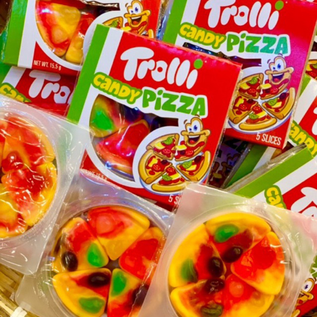 Kẹo Dẻo PIZZA TROLLI CANDY size XXL 45Gr Ăn Vặt Tiểu Muội