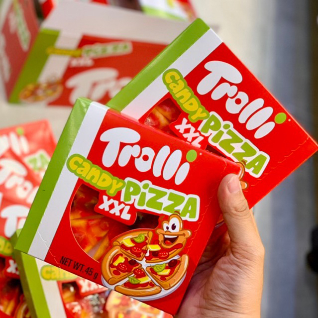 Kẹo Dẻo PIZZA TROLLI CANDY size XXL 45Gr Ăn Vặt Tiểu Muội
