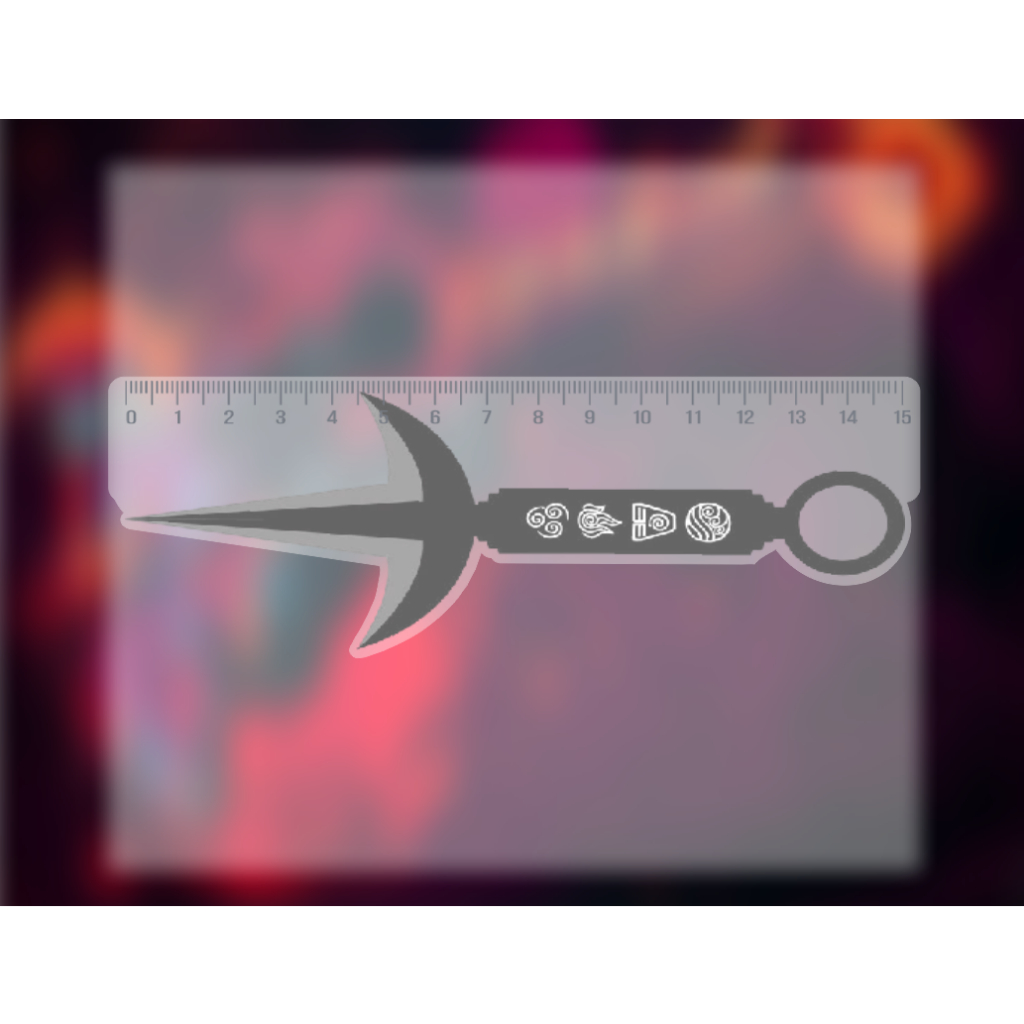 Mô hình Thước Kẻ Học Sinh - Sinh Viên dài 10-15cm In Free Fire ver 2 CS GO minecraft Game Hành Động NLP