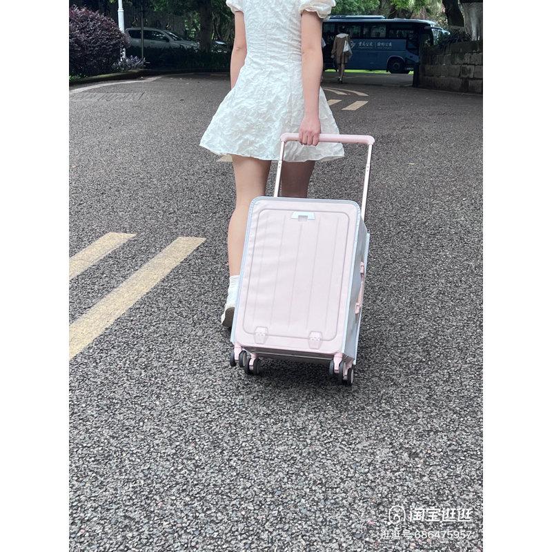 Vali Khoá Sập OTA Cao Cấp Có Ngăn Phụ Mở Trước  - Cáo Đeo Nơ