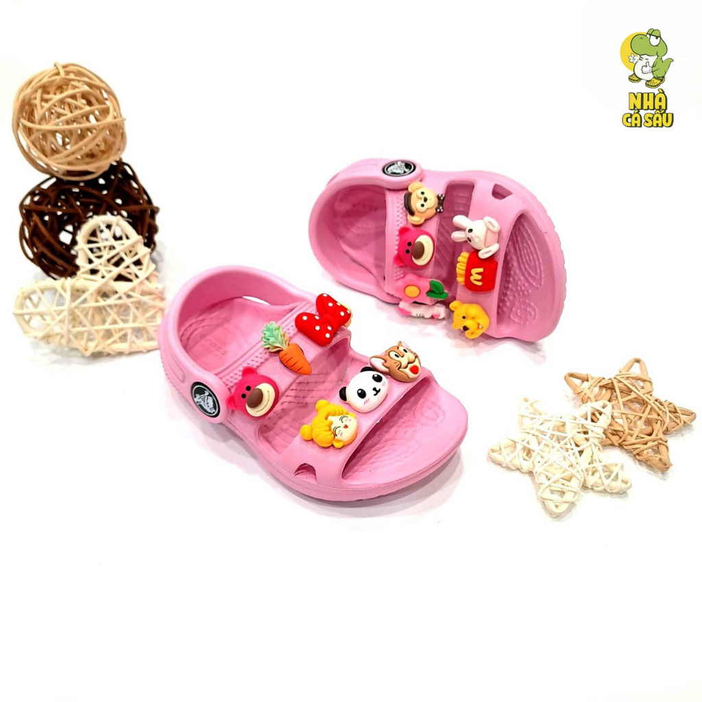 Sandal crocs classic trẻ em cao cấp giá rẻ, xăng đan crocs cho bé trai bé gái chính hãng tặng kèm jibbitz - Crocs house