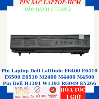 Pin Laptop Dell Latitude E6400 E6410 E6500 E6510 M2400 M4400 M4500 Pin Dell H1391 W1193 RG049 KY266