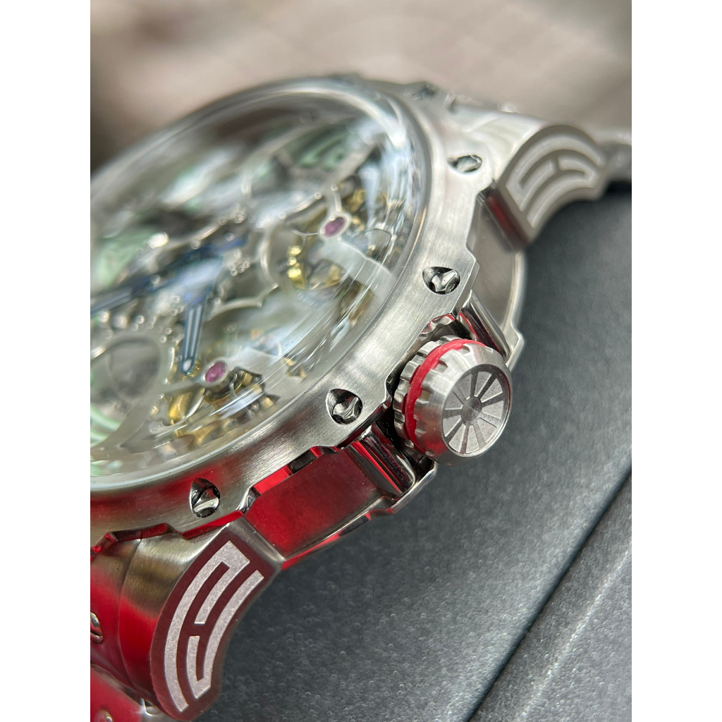 Đồng Hồ Nam Chính Hãng Hanboro 8851 Dây Thép, Size 46mm