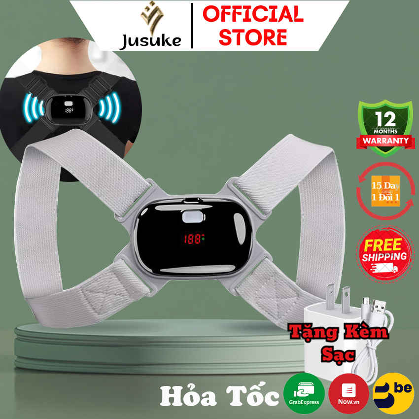 Đai chống gù thông minh JUSUKE cảm biên nhạy cảnh báo khi sai tư thế bảo hành 1 năm