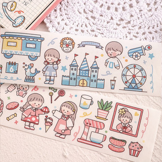 Sticker dài siêu đáng yêu phong cách Hàn Quốc