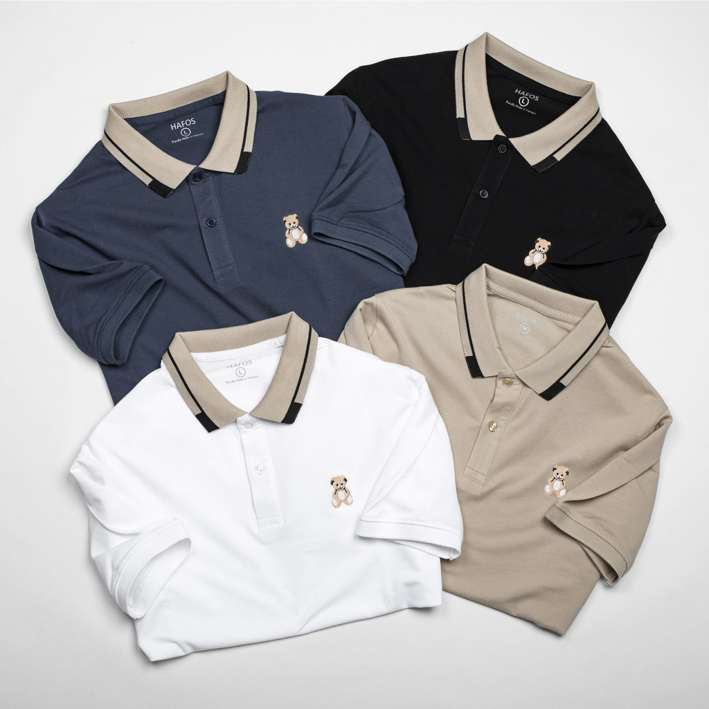 Áo polo nam HAFOS TEDEAR vải Cá Sấu Cotton cao cấp