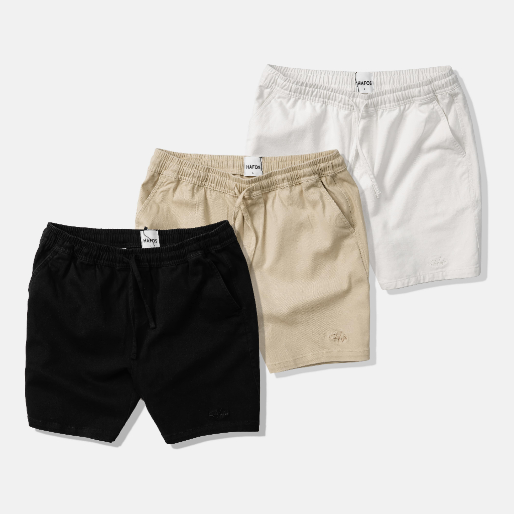 Quần short kaki nam HAFOS co giãn mềm mịn