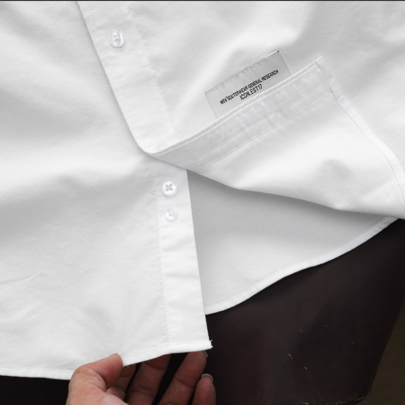 Áo sơ mi nam tay dài ICONDENIM Wolf Pattern chất Oxford chuẩn form cao cấp thanh lịch - SMID0106