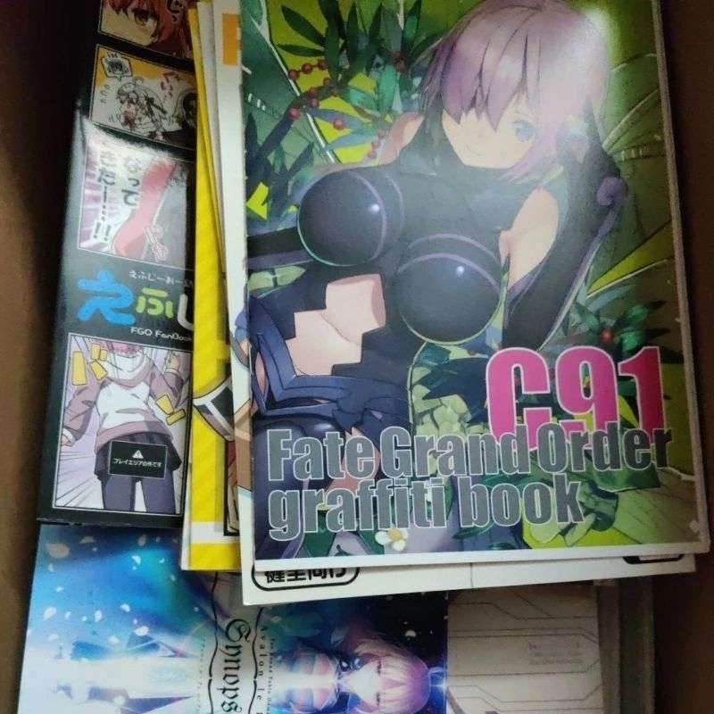Ảnh chữ hình Doujin Fate Grand Order Artbook Novel