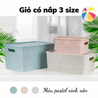 RỔ ĐỰNG ĐỒ ĐA NĂNG CÓ NẮP VIỆT NHẬT