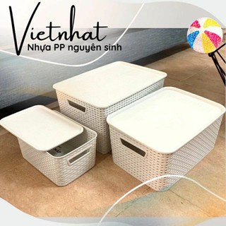 RỔ ĐỰNG ĐỒ ĐA NĂNG CÓ NẮP VIỆT NHẬT