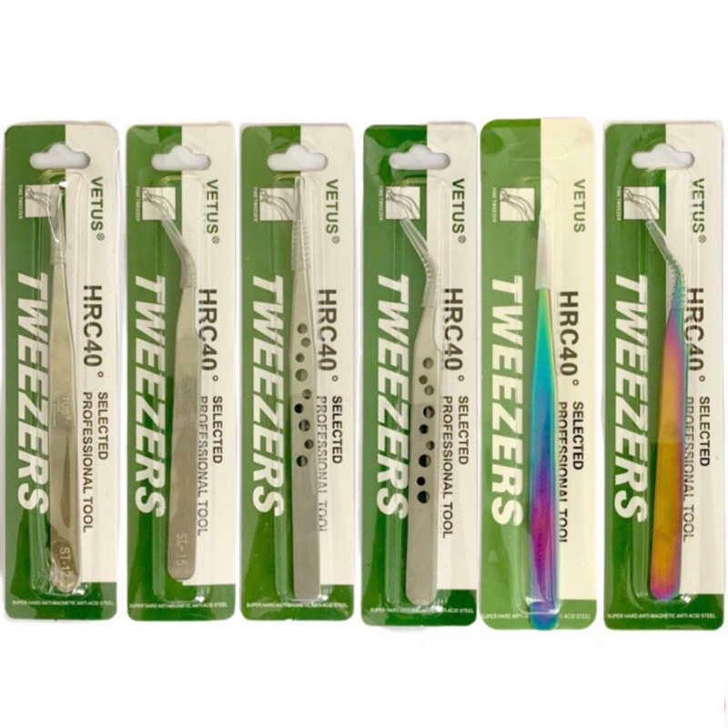 Nhíp nối mi, nhíp tách mi HRC40 loại có lỗ và loại trơn