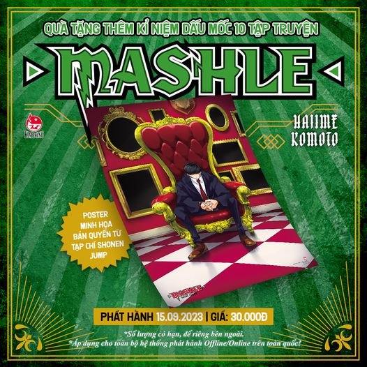 Truyện tranh - MASHLE - Kèm 1 Postcard - Lẻ tập 1 2 3 4 5 6 7 8 9 10 11 12 13 14 15 16 17 18