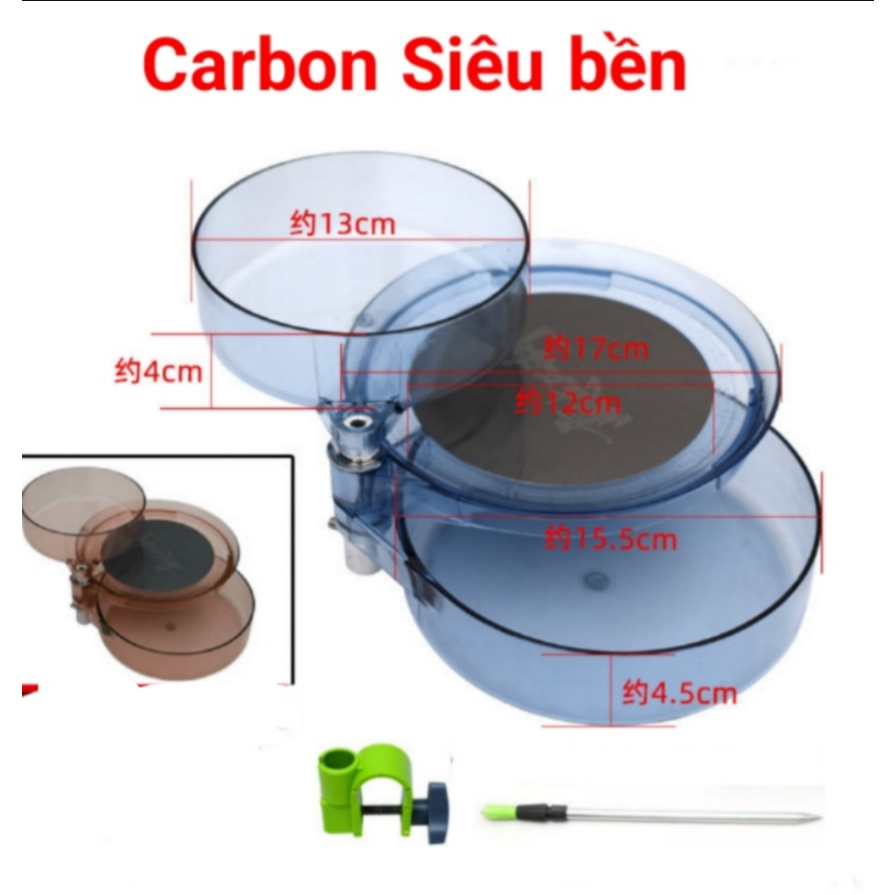 Khay trộn mồi khay Đựng Mồi Câu Đài Câu Đơn Tặng Đầy Đủ Phụ Kiện