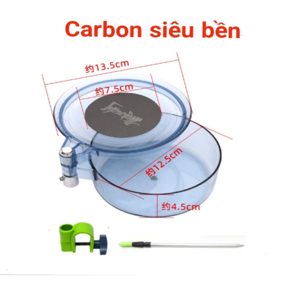 Khay trộn mồi khay Đựng Mồi Câu Đài Câu Đơn Tặng Đầy Đủ Phụ Kiện