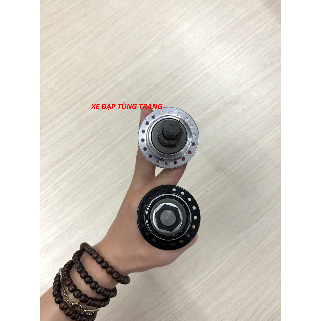 Hub / Đùm xe đạp sau trục đặc Den vặn QUANDO 36 Lỗ Phanh V / hợp kim nhôm Đài Loan .