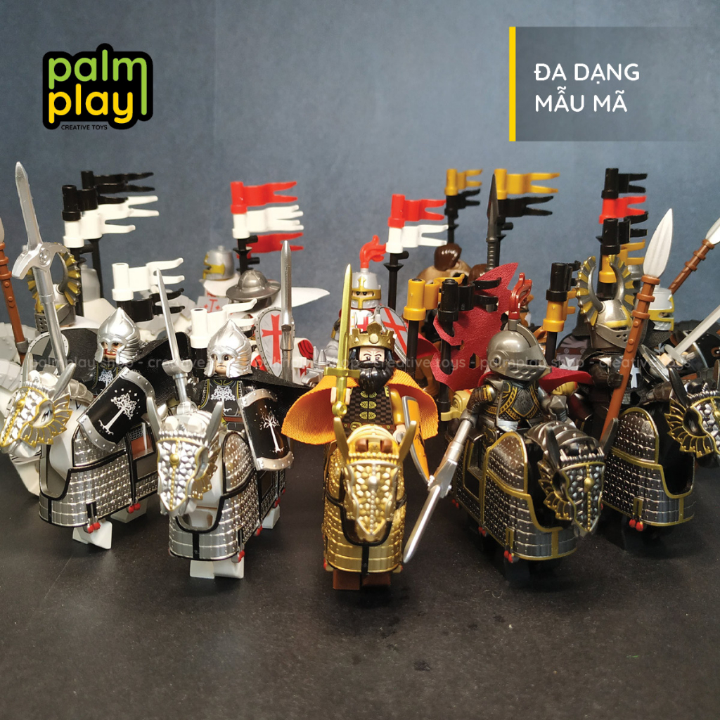 Bộ sưu tập Minifigure Hiệp sĩ Trung Cổ - Đồ chơi lắp ráp mô hình MOC