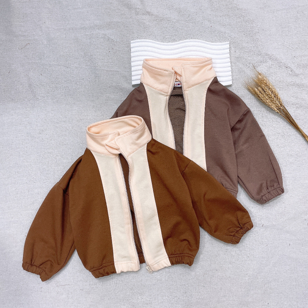 Áo khoác da cá chéo BE KOREA cho bé từ 6-21kg