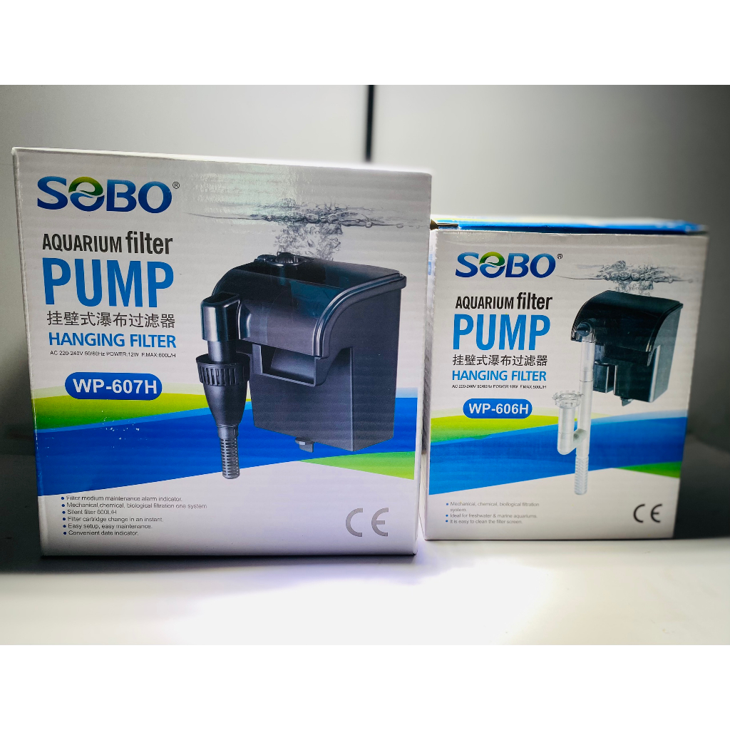 Lọc thác hồ cá SoBo WP 606H, WP607H(tặng kèm 1 miếng bông lọc)