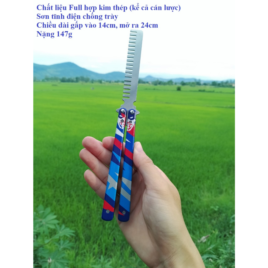 Lược Thép Yoru Valorant full Hợp kim. Tặng móc khóa kim loại Valorant