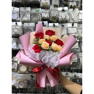 HOA SÁP , HOA LỤA BÓ CỰC XINH ( ảnh thật )