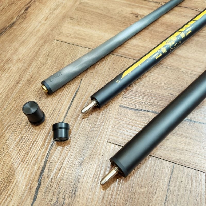 Cơ bida phá nhảy The Crack HEIDEN ngọn Full Carbon, tẩy phá Bakelite.