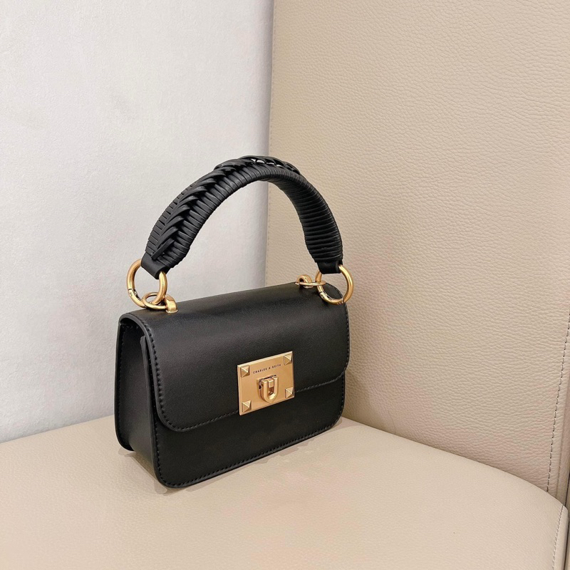 Túi xách da nữ tay cầm tròn Charle- Kei thời trang