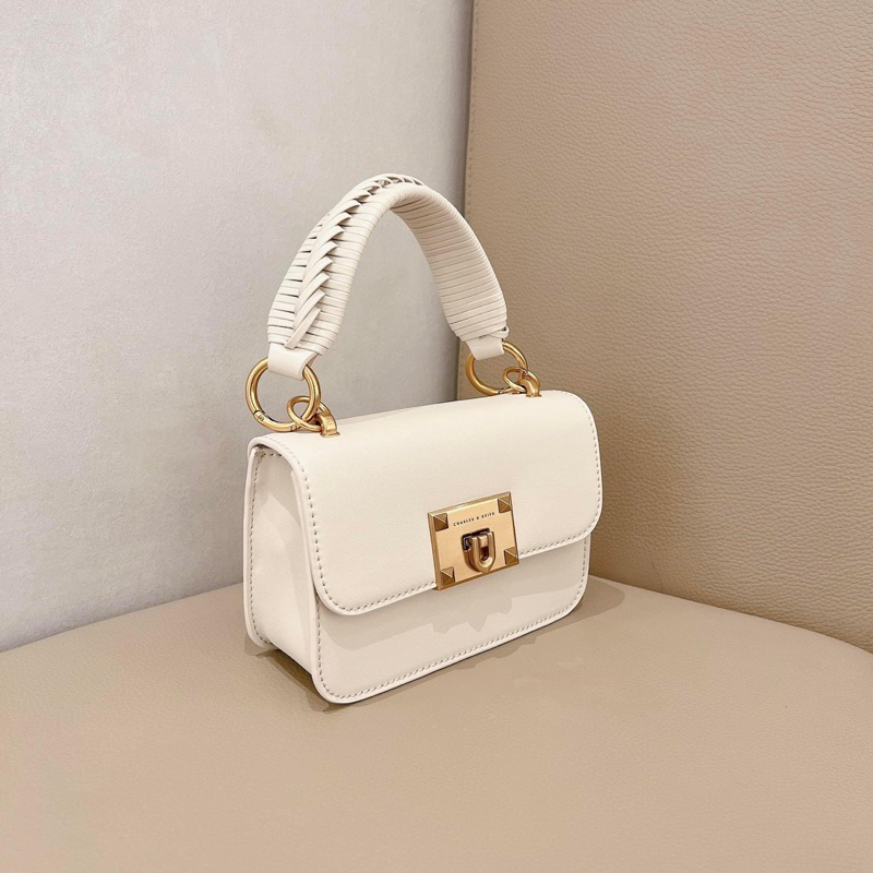 Túi xách da nữ tay cầm tròn Charle- Kei thời trang