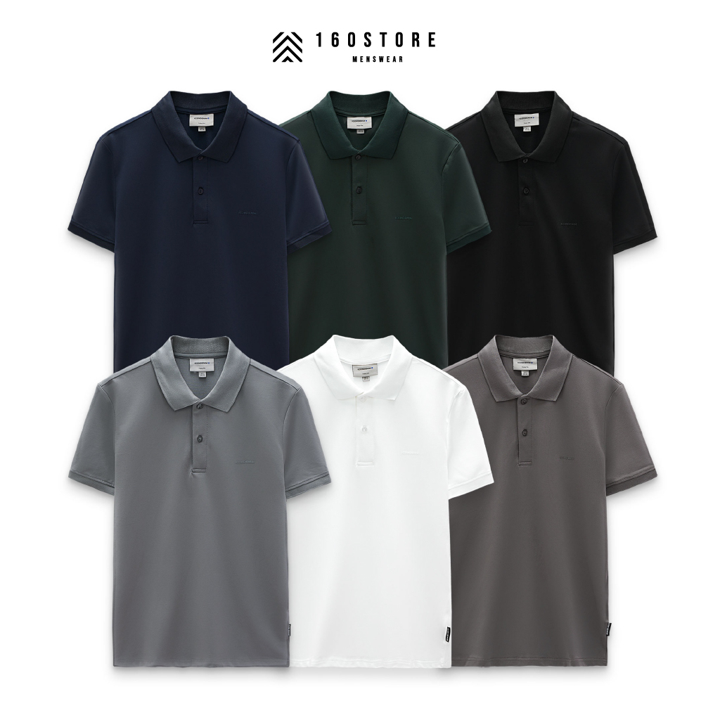 Áo polo nam tay ngắn Polo Premium Basics ICONDENIM Logo Printed LSS22 chất Cotton thấm hút tốt thanh lịch - PLID0077