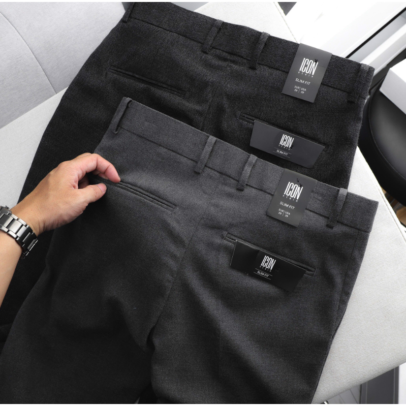 Quần tây nam ICONDENIM New Look chất liệu co giãn nhẹ chuẩn form - QTID0011