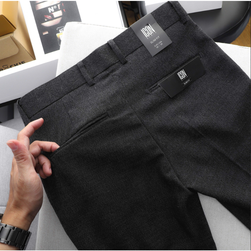 Quần tây nam ICONDENIM New Look chất liệu co giãn nhẹ chuẩn form - QTID0011