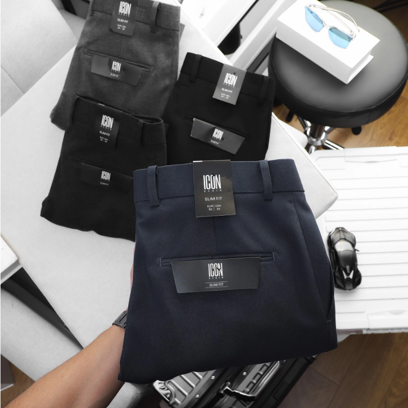 Quần tây nam ICONDENIM New Look chất liệu co giãn nhẹ chuẩn form - QTID0011