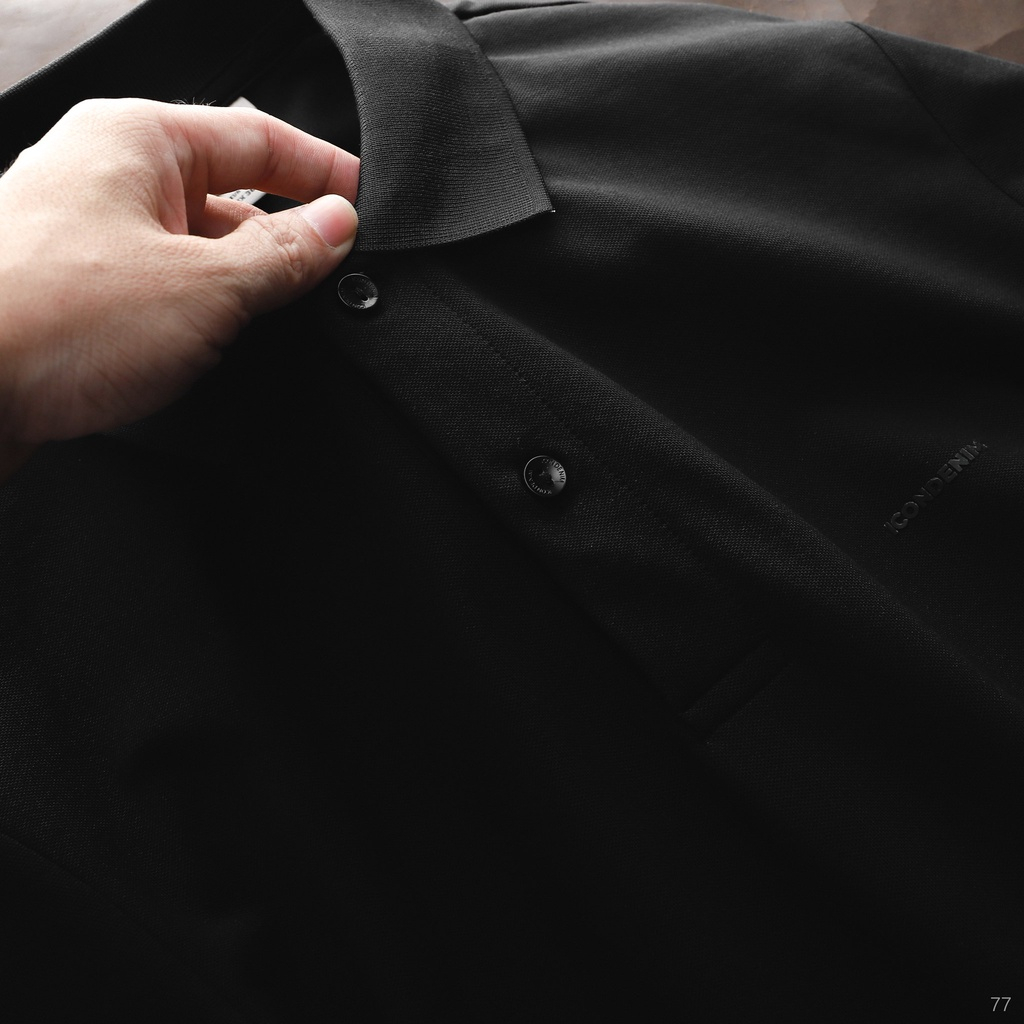 Áo polo nam tay ngắn Polo Premium Basics ICONDENIM Logo Printed LSS22 chất Cotton thấm hút tốt thanh lịch - PLID0077