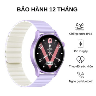Đồng hồ thông minh kieslect lora 2 | tím | 1.3 inch | nghe gọi bluetooth