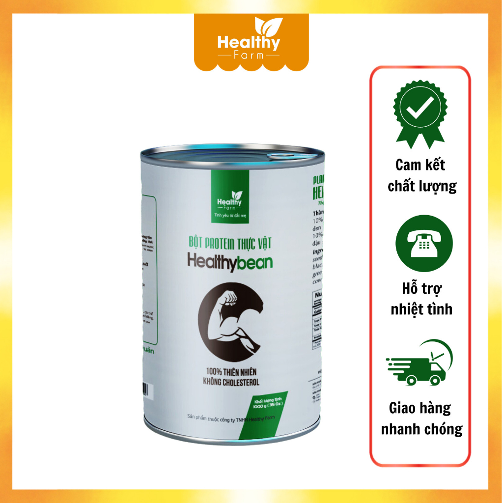 Bột Protein HealthyBean hỗ trợ Tăng Cơ - GIẢM MỞ-1 hộp Bean