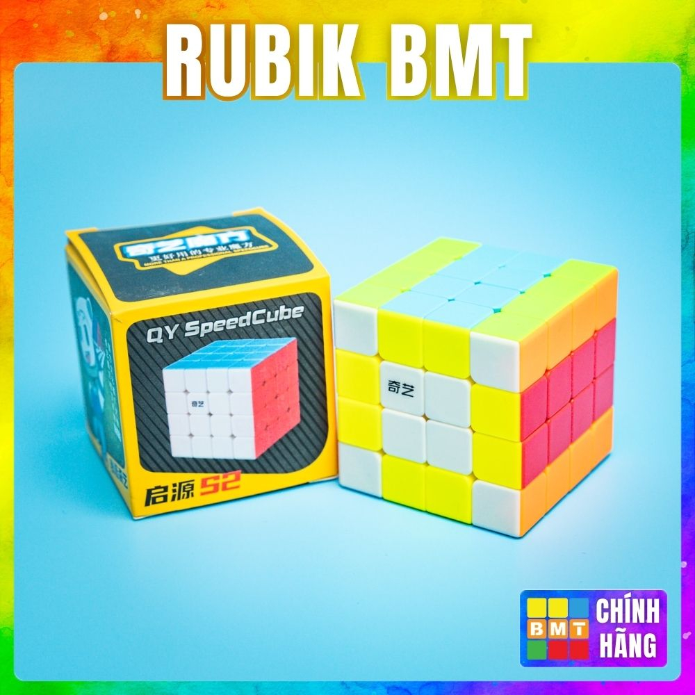 Rubik 4x4 QiYi QiYuan S2 Stickerless, Rubic 4 Tầng Giá Rẻ Đồ Chơi Trí Tuệ Trẻ Em
