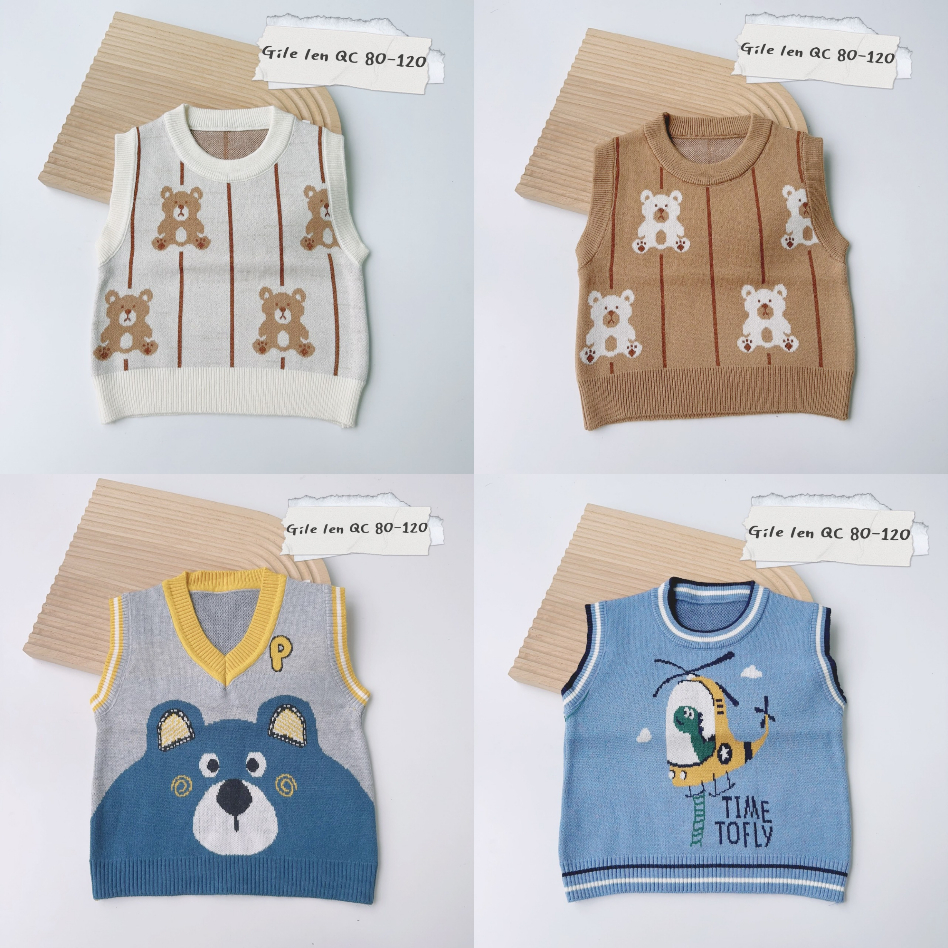 Áo ghi lê cao cấp cho bé trai