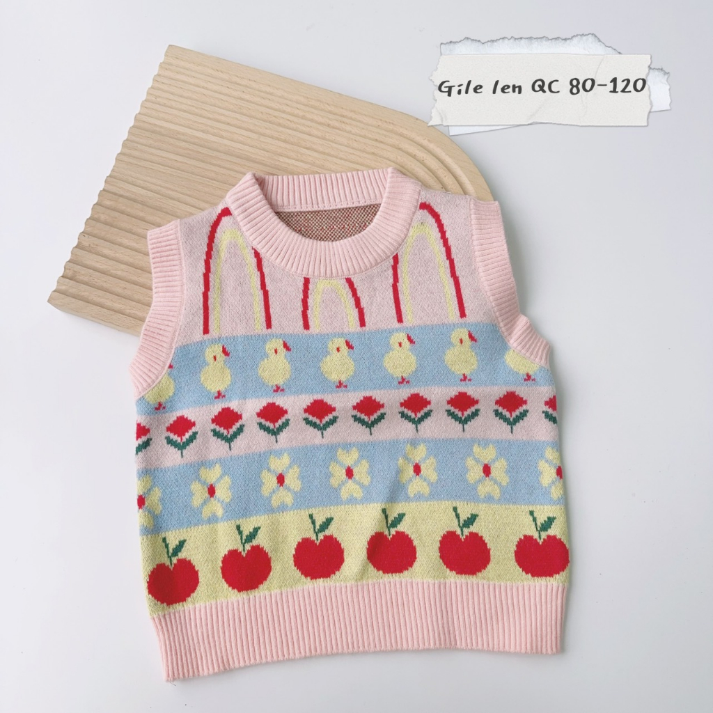 Áo ghi lê len cao cấp cho bé gái