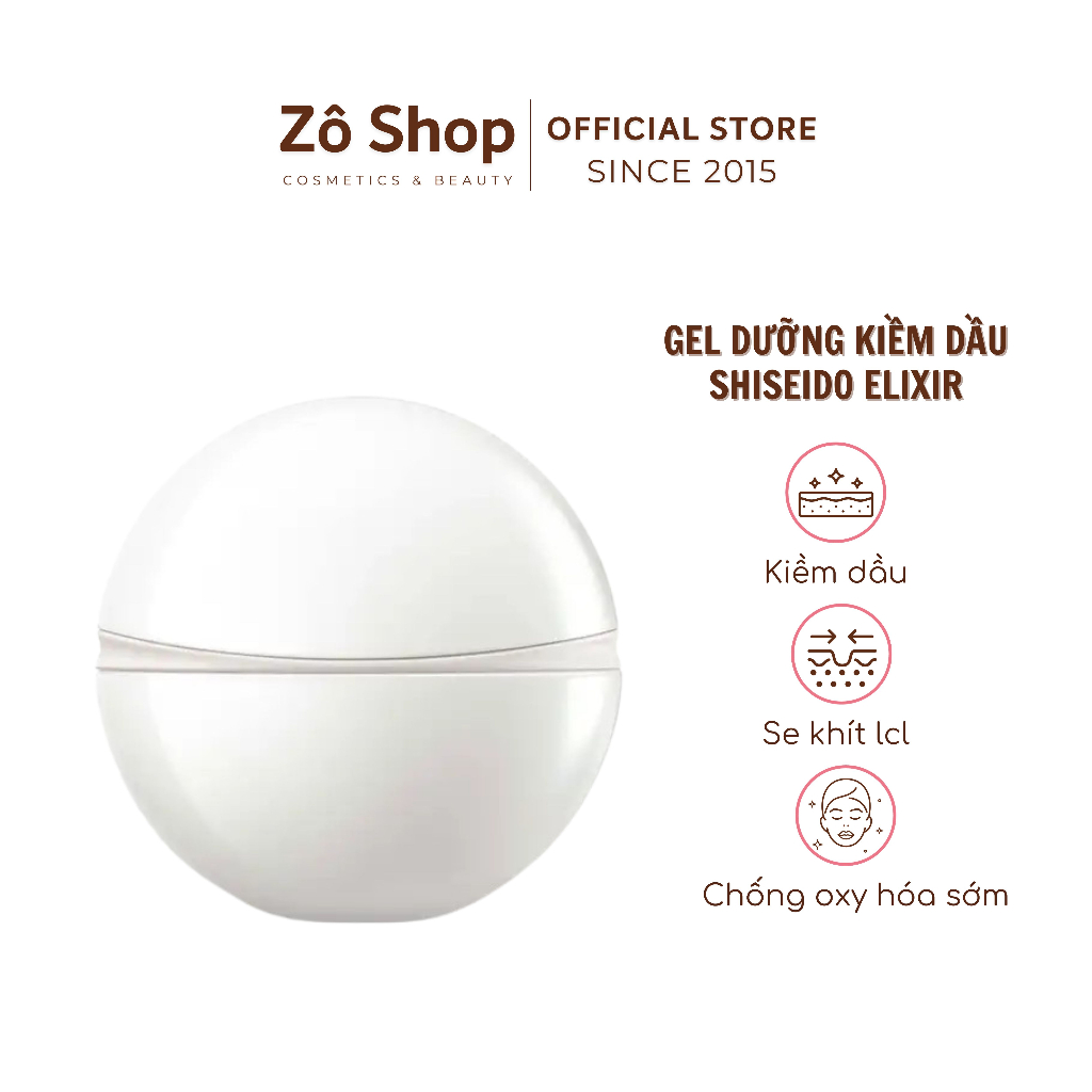 Gel Dưỡng Kiềm Dầu Se Khít Lỗ Chân Lông Shiseido Elixir Balancing Moisture Gel Cream 50g