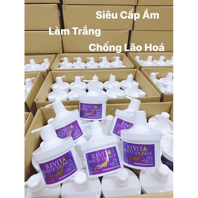 Mẫu Tím Bản Mới Revita White Ex Pack⭐ Ủ Trắng Sữa Chua Nhật Bản Balinese Yoghurt Pack chứa AHA 500g